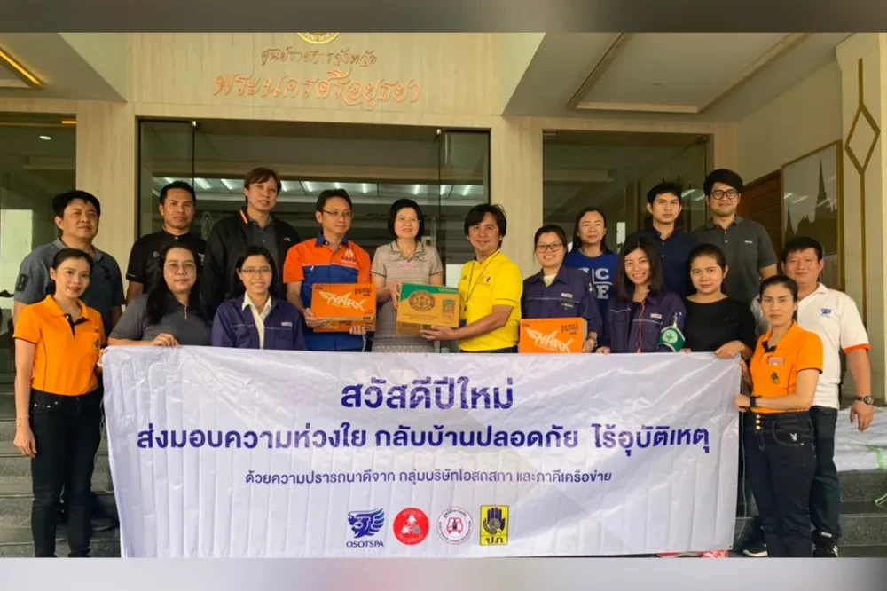 Osotspa Group Joins Safe Drive Campaign, Reduce Road Accidents During the New Year Holidays