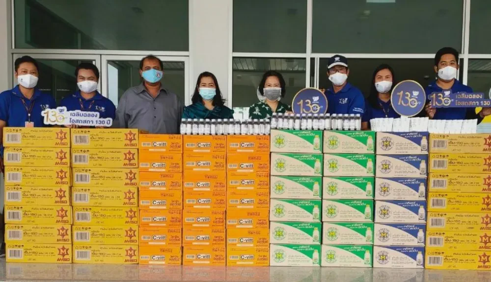 โอสถสภาร่วมรณรงค์ขับขี่ปลอดภัย ช่วงเทศกาลสงกรานต์ 2564 ในโอกาสครอบรอบ 130 ปี