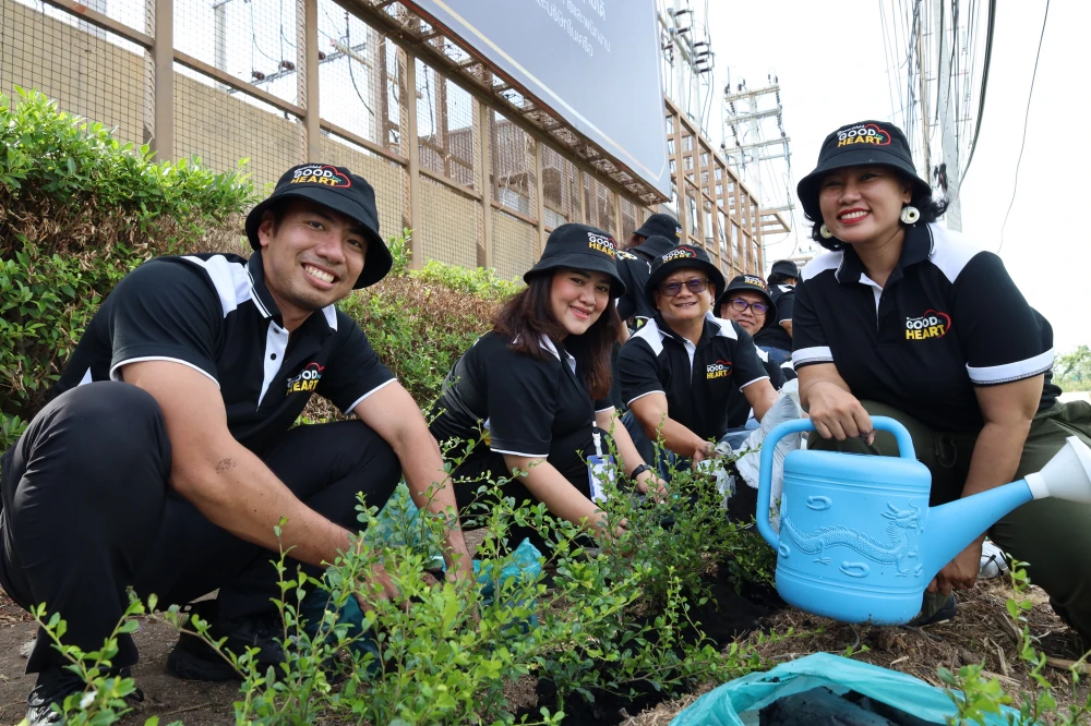 โอสถสภาจับมือชุมชนและภาครัฐ ปรับโฉมไหล่ทางหน้าโรงงานอยุธยาสู่พื้นที่สีเขียวร่มรื่น ภายใต้โครงการ OSOTSPA GOOD FOR HEART