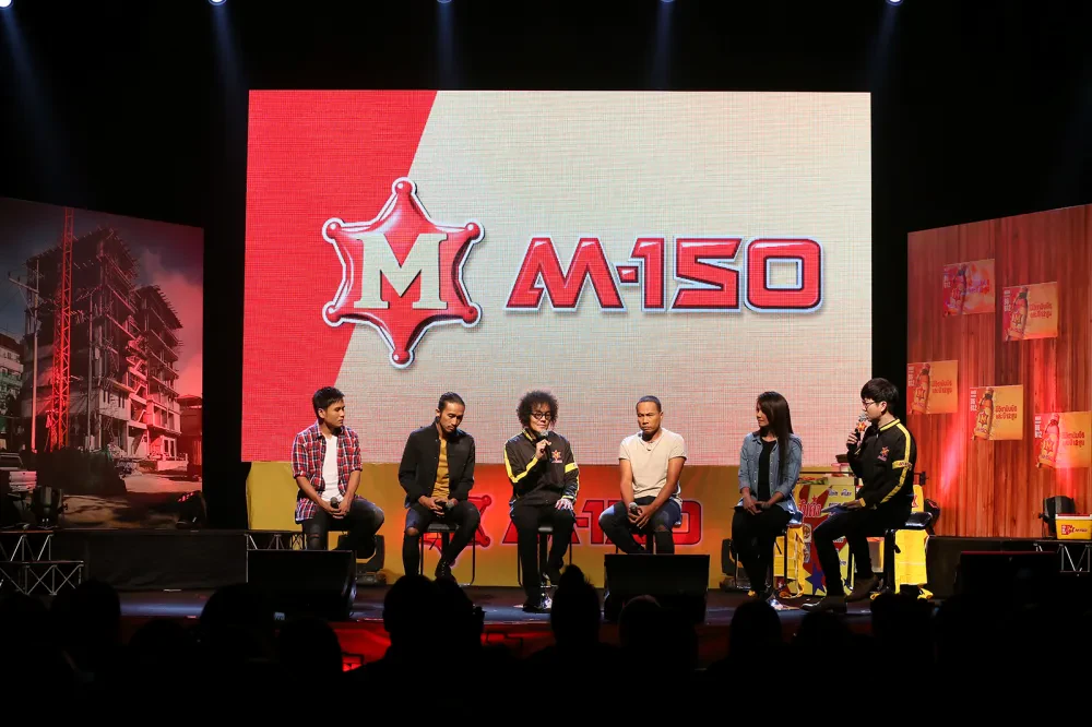 เอ็ม 150 ตอกย้ำผู้นำตลาด เปิดตัวพรีเซ็นเตอร์อย่างยิ่งใหญ่ ตูน บอดี้สแลม – ไมค์ ภิรมย์พร – ไผ่ พงศธร – ต่าย อรทัย ชู ‘เอ็ม 150 พลังฮึดสู้ เพื่อคนไทย’